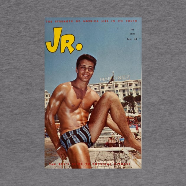 JR. Junior - Vintage Physique Muscle Male Model Magazine Cover by SNAustralia